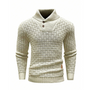 MAGLIONE COLLO ALTO E BOTTONI 100% LANA